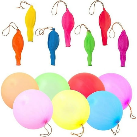 Bulk Toys - Punch Balloons - 20 Inches Big Punching Balloons for Kids - 25 Pcs Punch Balloon Party Favors for Kids - Easter Egg Fillers Goodie Bag Supplies Pinata Stuffers - Vending Machine Toys