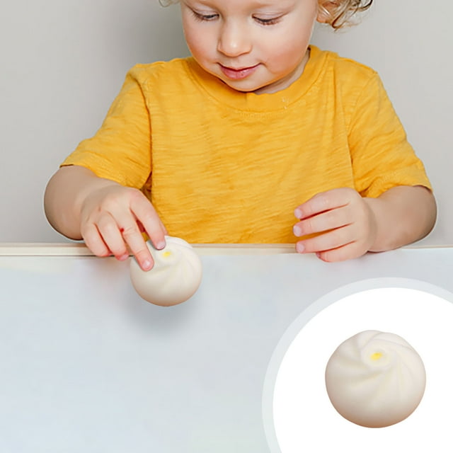 Decompression Bun Toy Imitation Of True And False Tool Small Silicone Stress Relieving Release Hand Pinching