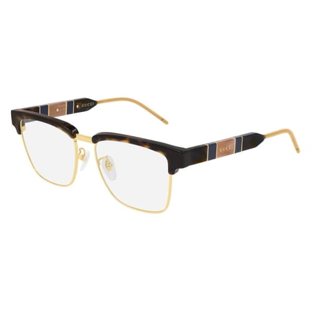 Gucci Square Eyeglasses GG0605O 002 Havana 52mm 605