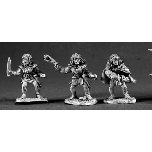 reaper miniatures female halflings #03359 dark heaven unpainted metal