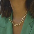 thumbnail image 2 of ZAXARRA Femmes Punk Collier Creux Géométrie Pull Pendentif Chaîne de Cou, 2 of 6