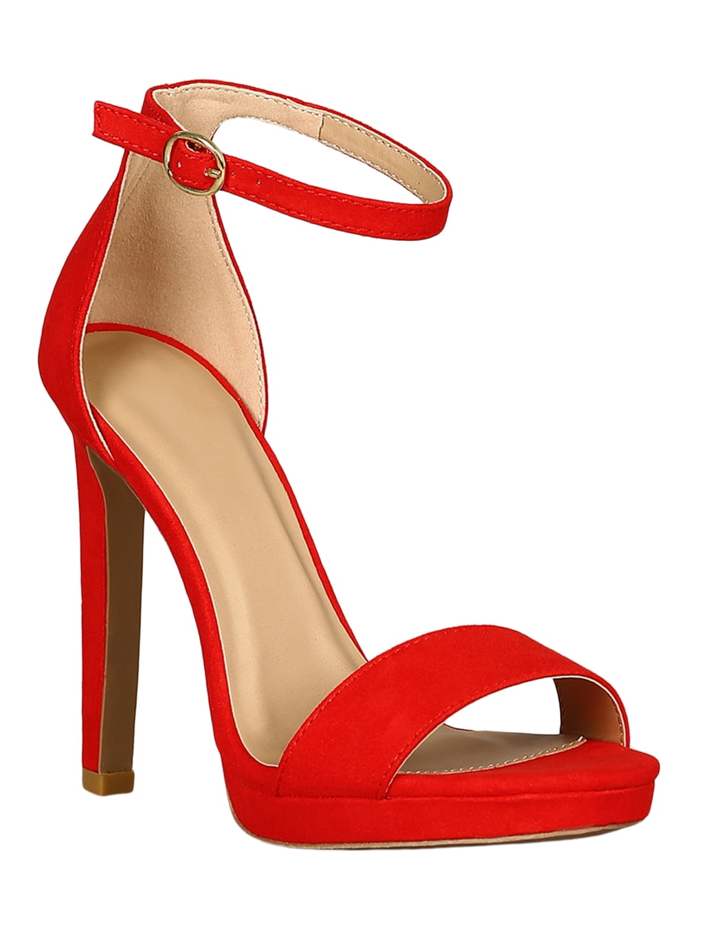 Women Single Open Toe Band Platform Stiletto Heel 18333