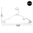 thumbnail image 2 of Mainstays Clothing Hangers, 50 Pack, White, Durable Plastic, 2 of 6