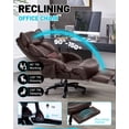 thumbnail image 4 of 800LBS Relax Office Chair with Foot Support & 8-Zone Soothing Warmth for Larger Users, Big and Tall Ergonomic Executive Tilt Desk Chairs for Home Office Managerial Use, 4 of 7