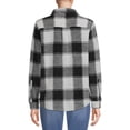 thumbnail image 3 of Time and Tru Women's Plaid Button Down Shirt, 3 of 5