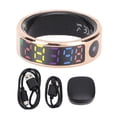 thumbnail image 2 of Ring de salud inteligente, Smart Ring Health Tracker Gold Conplicacia para Mujeres para Correr, 2 of 7