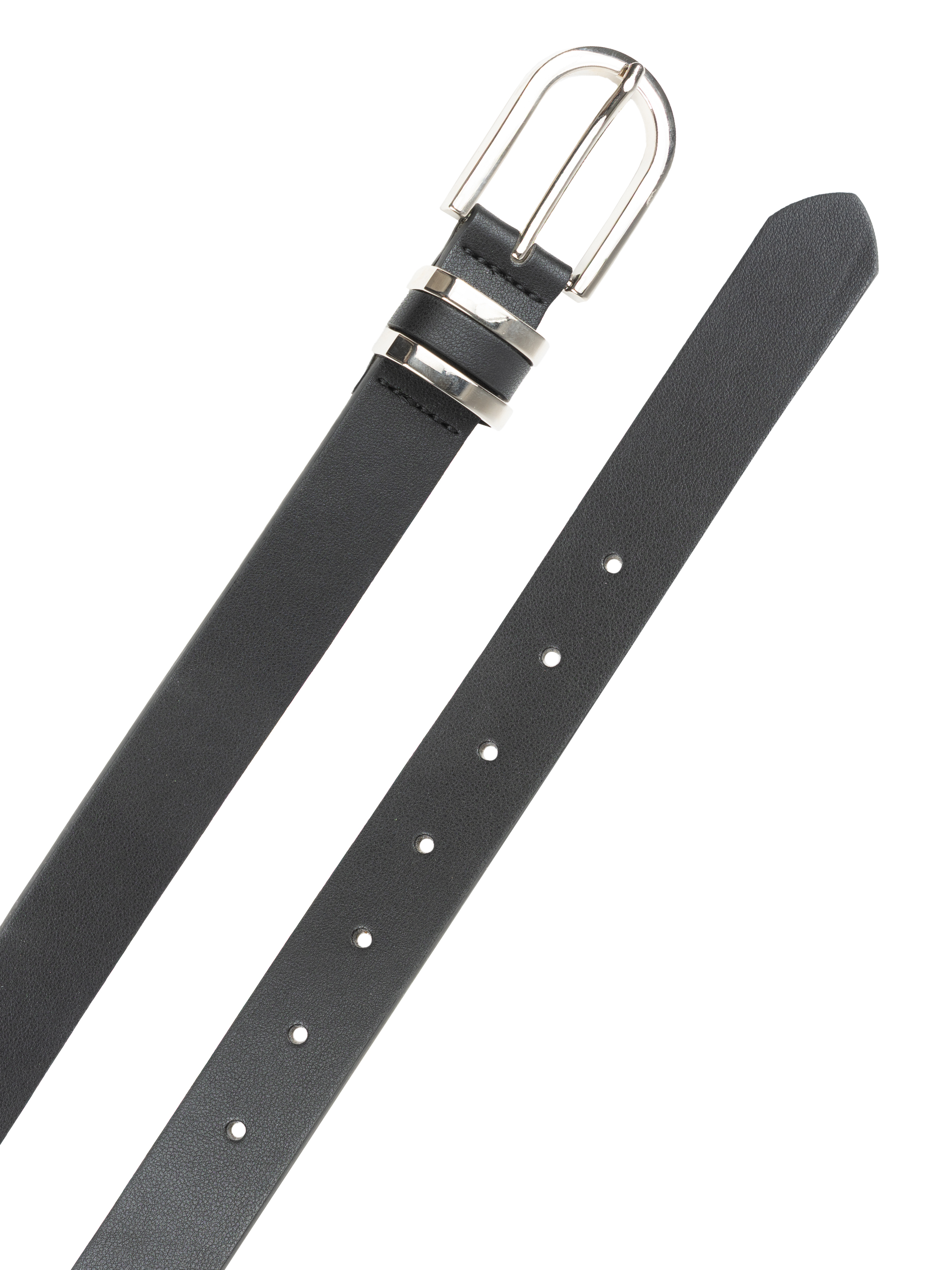 Time and Tru Women's Mixed Loops Belt Black photo 2