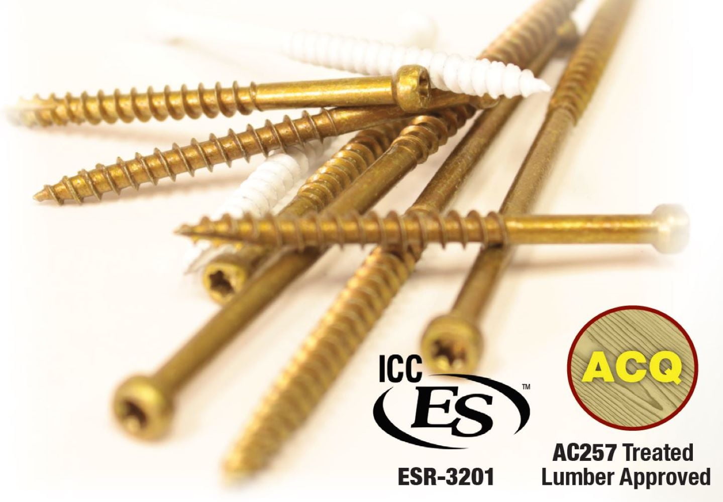 GRK Fasteners 5914593 3500 Piece Trim No. 8 x 2.5 in. Trim Screws Yellow Zinc