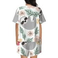 thumbnail image 6 of Sigee Cute Cartoon Sloth for Sleepwear Casual Pjs with Pockets Women's Pajamas Sets Shorts 2 Piece Short Sleeve Lounge Sets Small, 6 of 9