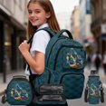 thumbnail image 2 of Aplkyhs 4 Piece School Backpack Set with Lunch Box Pencil Case Bottle Sleeve for Girls Boys Large Capacity Lunch Bag for Teens Elementary Middle School Excavator Print, 2 of 7