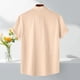 thumbnail image 5 of pstuiky camiseta de hombre, Camisa informal de manga corta con cuello vuelto y cuello redondo de color liso para hombre ropa de hombre m, 5 of 9