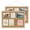 Oak-11x15, variant on Postrame Cork Bulletin Board 17" x 12" , Oak Linen Cork Board for Wall, Framed Cork boards for Office Home School