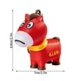 thumbnail image 3 of Homekingdee Convertible Expressions Chinese New Year Horse Ornament - Plastic Multicolor 2.7x2.7 Inch Festive Decor for Home Holiday Party, 3 of 7