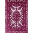 thumbnail image 1 of Ahgly Company Machine Washable Indoor Rectangle Industrial Modern PaleVioletRed Pink Area Rugs, 6' x 9', 1 of 7
