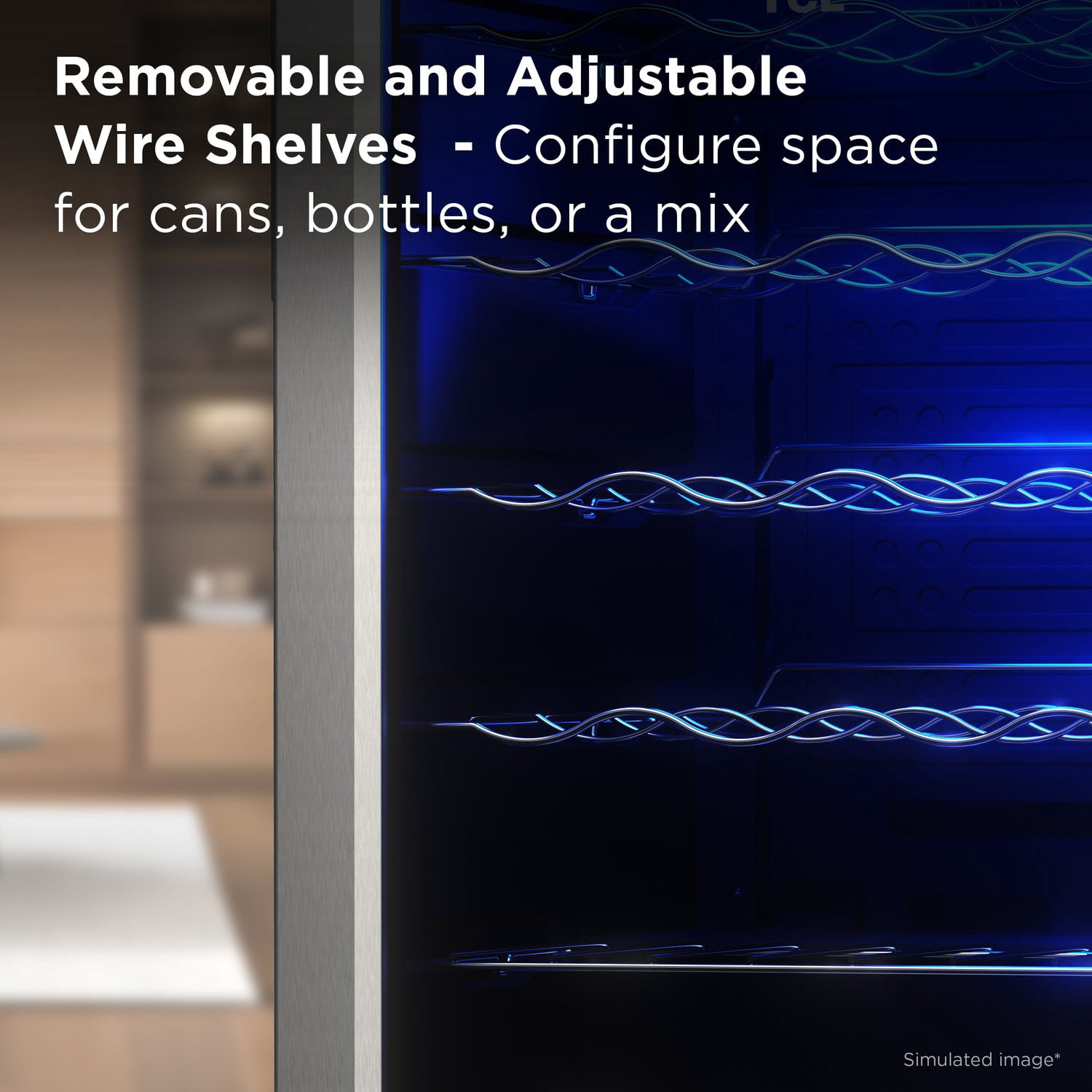 TCL Stainless Steel Single Door 24 Bottle Wine Cooler for Kitchen, Bedroom & Office, 2.4 Cu. Ft.