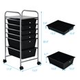 thumbnail image 2 of Costway 6 Drawer Rolling Storage Cart Scrapbook Paper Office Organizer Black, 2 of 10