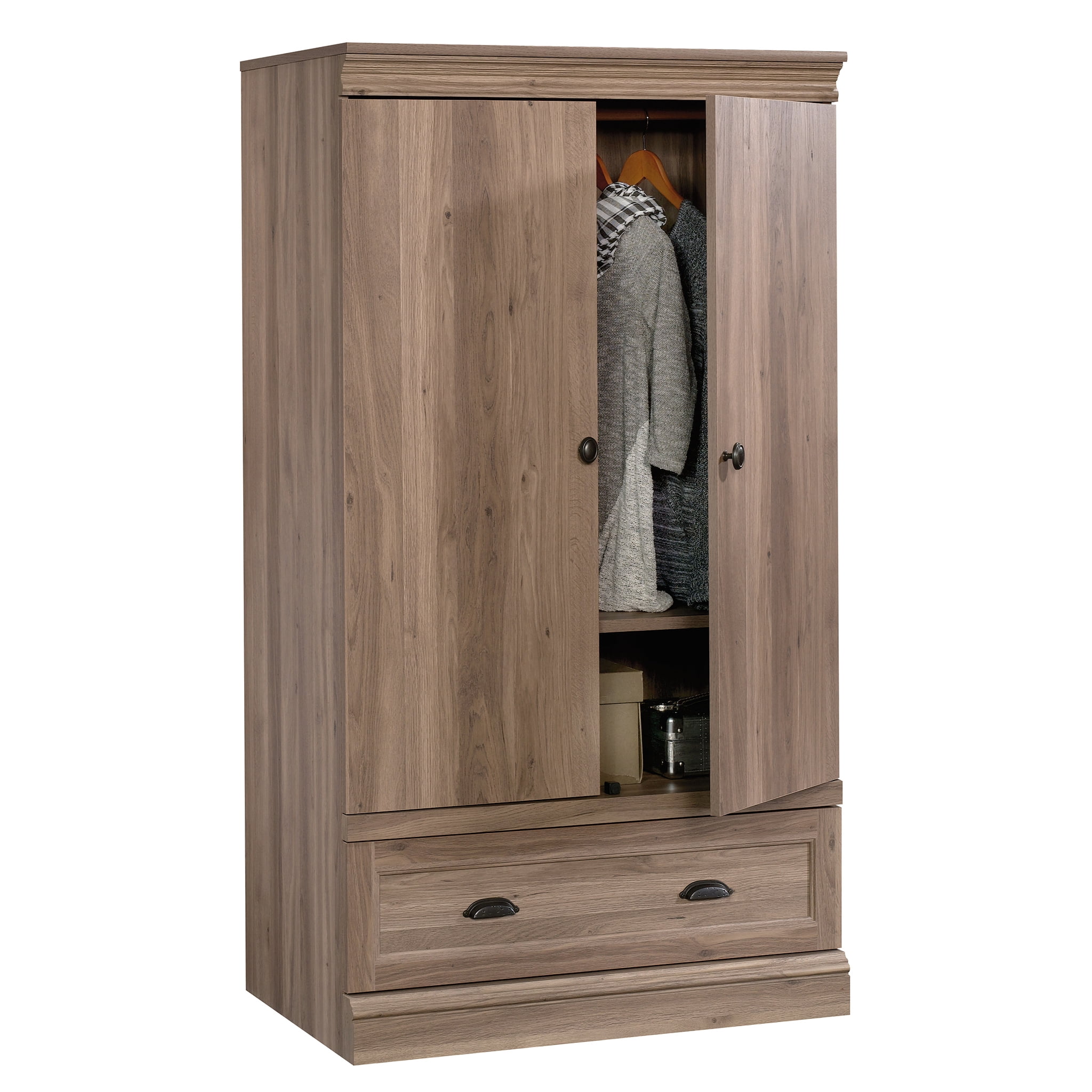 Sauder Barrister Lane Armoire, Salt Oak Finish
