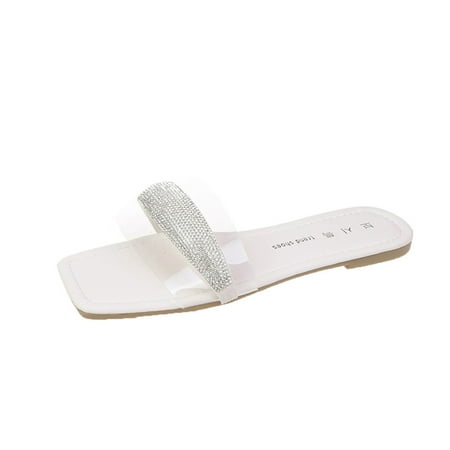 

adviicd Slide on Slippers for Women Fashion Womens Breathable Lace Up Shoes Flats Casual Sandals