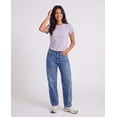 thumbnail image 5 of Real Essentials 3 Pack: Women's Cropped Cap Sleeve T Shirts Cotton Crew Neck Short Sleeve Tees Casual Going Out Summer Tops, 5 of 7