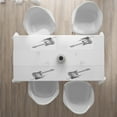 thumbnail image 3 of Ambesonne Guitar Place Mats Set of 4, Rock Music Sketch Art, Standard Size, Black White, 3 of 4