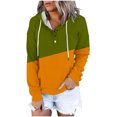 thumbnail image 3 of Vedolay Womens Plus Size Tops Womens Oversized Crewneck Sweatshirts Pullover Workout Tops Fall Long Sleeve Teen,Yellow S, 3 of 4