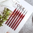 thumbnail image 2 of 6-Piece Fine Paintbrushes - Detail Paint Brush Set - For Acrylic, Watercolor, Oil, 2 of 5