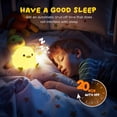 thumbnail image 5 of Cute Bean Duck Night Light, DoDo Duck Silicone Nursery Night Light Squishy Dimmable Rechargeable Table Bedside Lamp with Touch Sensor for Bedrooms, Living Room Unique Dorm Decor Gift Toy, 5 of 7