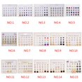 thumbnail image 3 of ziyahi 12 Pairs Rhinestones Girls Earring Set Crystal Ear Stud Earrings Multiple styles No.01 s, 3 of 6
