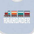 thumbnail image 4 of Inktastic Railroader Train Hobby Boys or Girls Baby Bib, 4 of 4