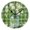 Black, variant on Round Art Wall Clock Vintage Oil Painting Texture Decorative Clock Black Pointer, Multi-Purpose Desktop & Hanging Creative Decor Clock for Home Living Room Four-leaf Clover Bottle