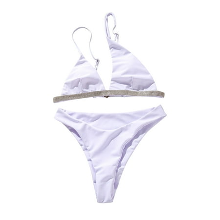 

Swimwear Women Swimsuit Solid Set Push Bikini Up Beachwear Padded Lace Swimwears Tankinis Set Bandage Swimwears Tankinis Set Sports Bra Top Bathing Suit