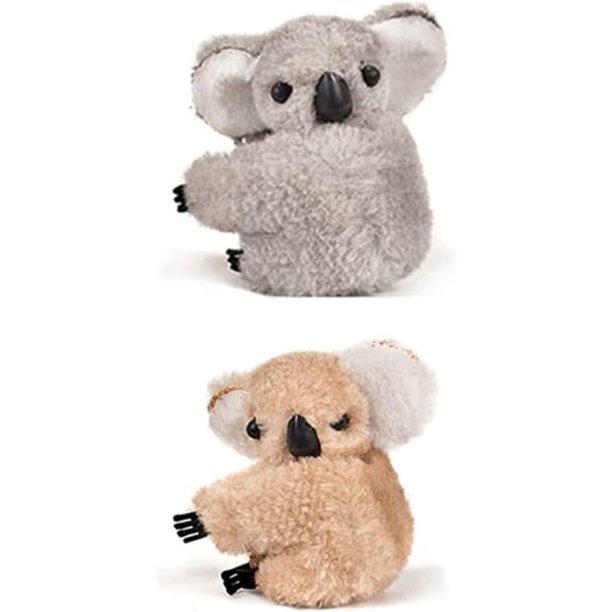 Conjunto de 2 clips para el cabello de felpa de dibujos animados, lindos clips para el cabello Koala, clips para el cabello de dibujos animados, accesorios decorativos para el cabello con pasador