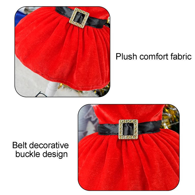 dog christmas dress walmart Christmas Dog Dress Outfit, Holiday Puppy Party Dress, Pet Skirt Clothing for Small Dogs