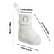 thumbnail image 3 of Calcetines navideños de seda blanca brillante, calcetines con letras de 23 cm, calcetines decorativos para chimenea, colgantes, 3 of 6