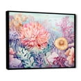 thumbnail image 2 of Designart "The Heavenly Color Palette Of The Coral Reef I" Coastal Coral Under Water Floater Framed Wall Decor, 2 of 5