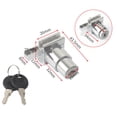 thumbnail image 4 of 1/4x Showcase Sliding Glass Door Lock Set W / Key for Display Cabinet Terrarium, 4 of 8