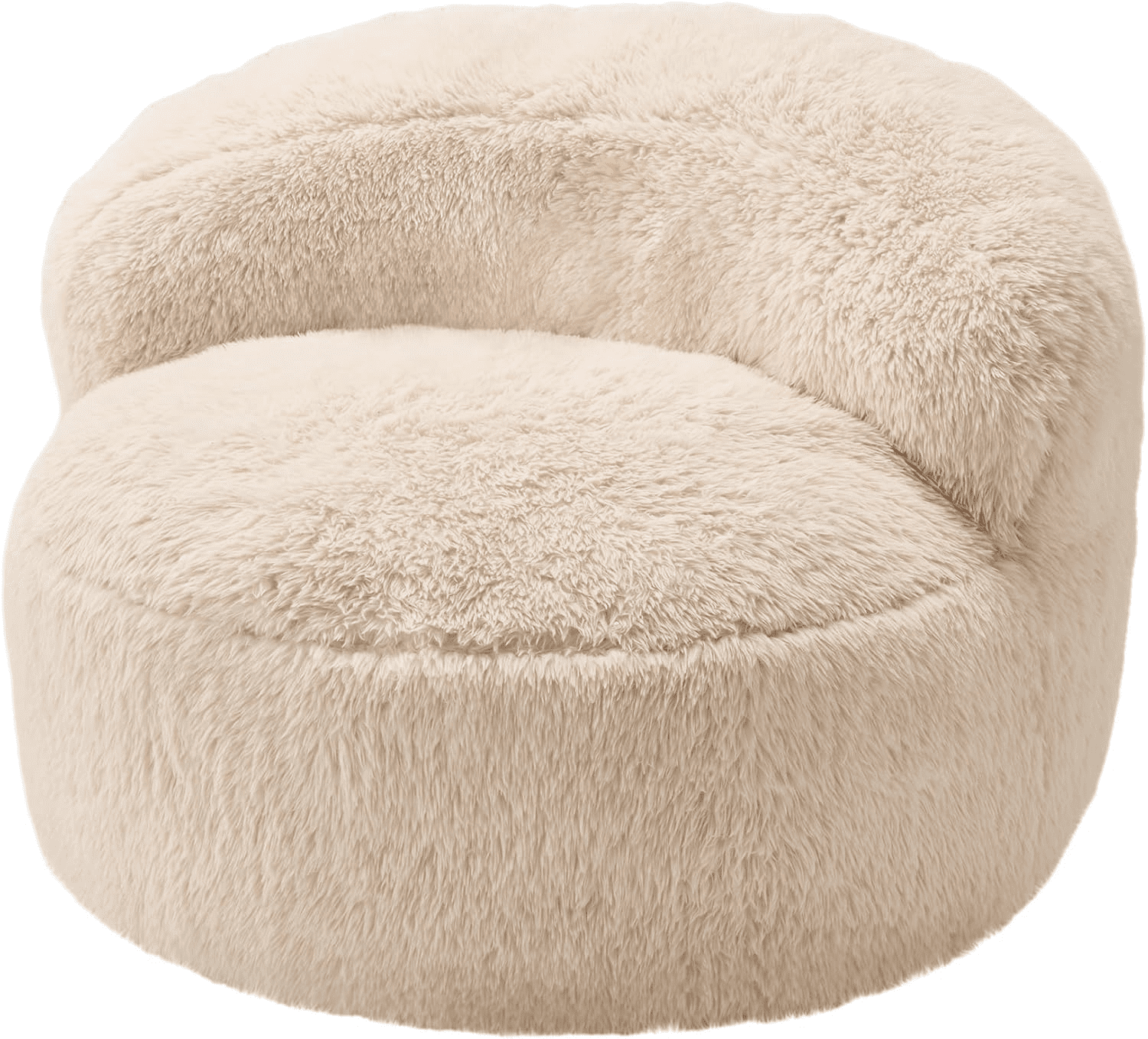 Fulsmile Bean Bag Chair Large Plush Chairs for Adults Giant Beanbag Chair Bean Bag Sofa with Stuffed Memory Foam Bean Lounger Chair for Reading Gaming Relaxing, Beige