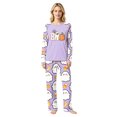 thumbnail image 2 of Halloween Family Matching Pajamas Sets, Halloween Ghost Bowknot Lovely Family Loungewear, Bat Skull Seasonal PJS Sleepwear, Halloween Soft Home Relaxing Night Clothes Loungewear, 2 of 4