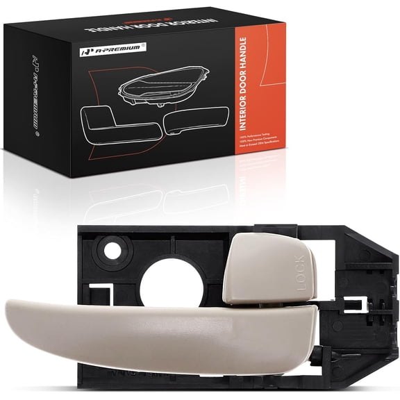 A-Premium Rear Right Passenger Side Interior Door Handle Compatible with Hyundai Elantra 2004 2005 2006, Beige, Replace# 83620-2D000-ZE