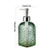 thumbnail image 3 of Botella de jabón líquido con diseño de ondas, de vidrio coloreado, tipo prensa, para champú doméstico, gel de ducha, dispensador vacío., 3 of 5