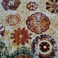 thumbnail image 2 of Rugsotic Carpets Machine Made Heatset Polypropylene Area Rugs - 9'X12', Rectangle Shape, Beige Color, Floral Modern Design, High Pile Machine Made Area Rugs For Living Room, Bed Room (M00055), 2 of 7