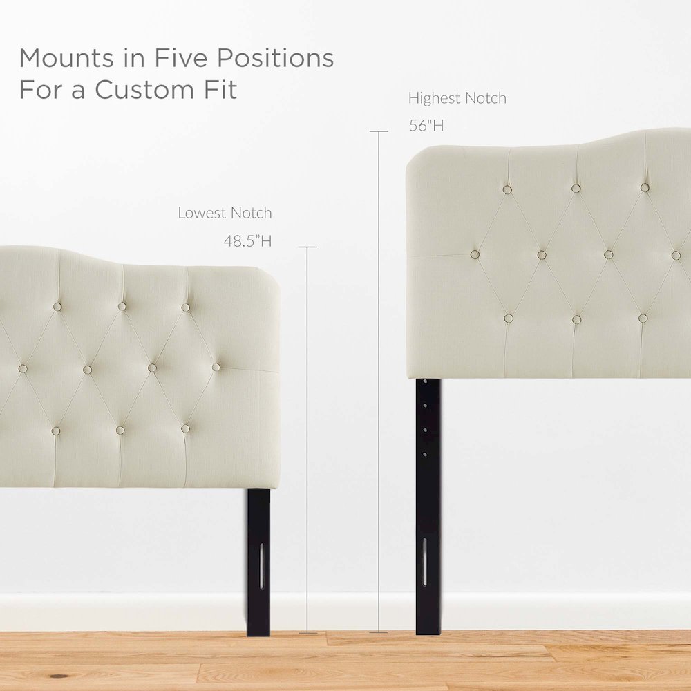 Modway Annabel Tufted Button Headboard, Multiple Sizes and Colors
