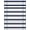 Navy Blue White, Pattern 14, variant on ODIKA 8'x10' Washable Area Rug Gingham Border Frame Wide Band Alternating Stripe Striped Stripes for Living Room, Under Sectional, Family , Durable, Non-Slip
