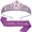 Purple, variant on Yoyauz Women's Birthday Crown & Belt Queen Crystal Crown Rhinestone Hair Band Set Happy Party Decoration Accessories Girls Princess Gift Set