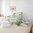 thumbnail image 6 of Homewish Kawaii Dino Dinosaur 7-Piece Twin Bedding Sets,Hawaii Coconut Tree Bedding Comforter Set,Green Gray Sheet Sets For Boys Child,Ultra Soft Home Decor Reversible, 6 of 8