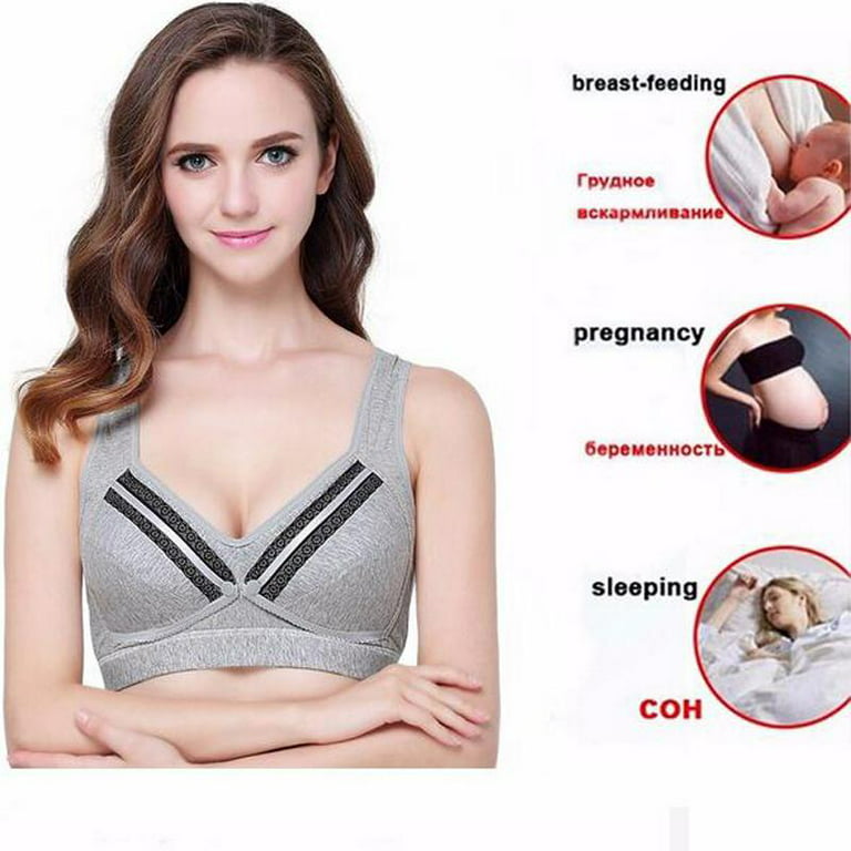 Buy Zoylink Nursing Bra Breathable Wireless Front Closure Push up Pregnancy  Bra at
