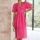 thumbnail image 4 of Vestido casual de mujer Vestido de verano de cintura alta Puff Manga corta con cuello en V Vestido de mujer FLhrweasw Nuevo, 4 of 7