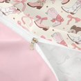 thumbnail image 4 of meiyoeat meiyoeat Sweet Cowgirl Boot Bedding For Girls, Pastel Bow Pattern Duvet Cover Full For Kids,Pink Reversible,3 Pieces(No Comforter), 4 of 6