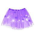 thumbnail image 5 of Riforla Glimmering Sequin LED Light up Half Skirt Tutu with Starry Netting for Adults Sparkling Party Wear Women's Skirts PP1 One Size, 5 of 5