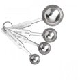 thumbnail image 1 of Juego de cucharas medidoras, juego de cucharas de metal de acero inoxidable de primera calidad, cucharada y cucharadita, para medir con precisión ingredientes líquidos o secos, para cocinar, 1 of 5